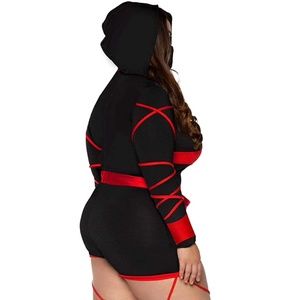 Sexy Ninja Romper Set Halloween Plus Size Costume